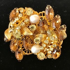 Mid-Century Broach & Bracelet